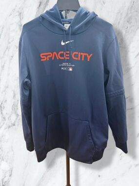 Nike MLB  Houston Astros "Space City" Navy therma fit Hoodie